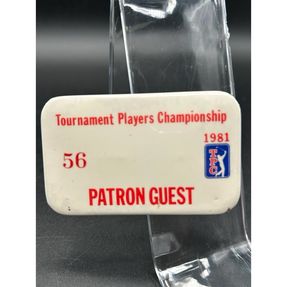 VTG PGA Tour Patron Guest Badge 56 TOURNAMENT PLAYERS CHAMPONSHIP The Players